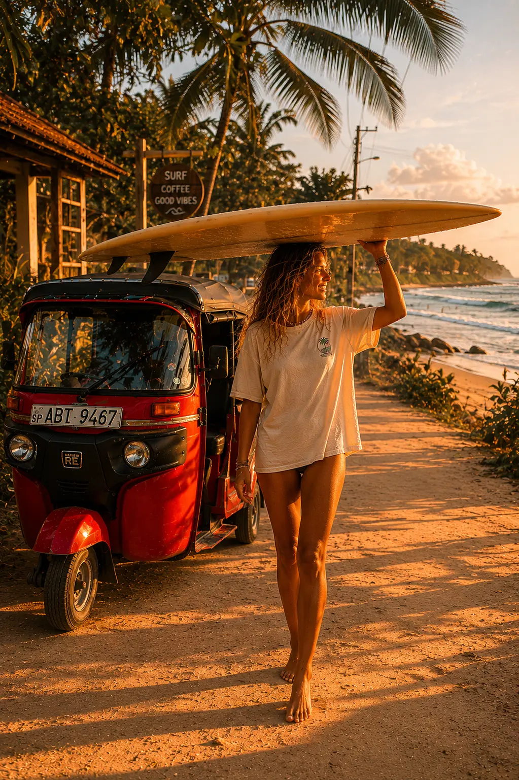Surfing at WaveCeylon